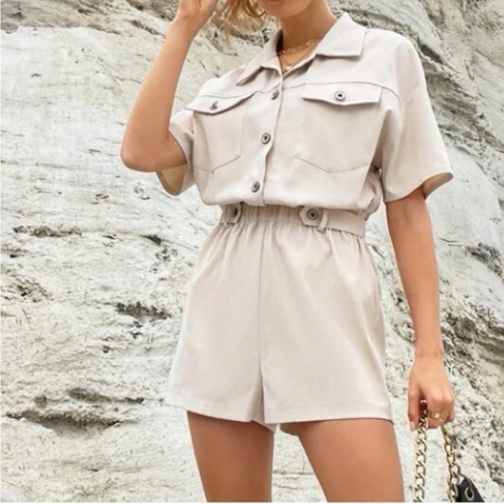 SHEIN Cream Romper